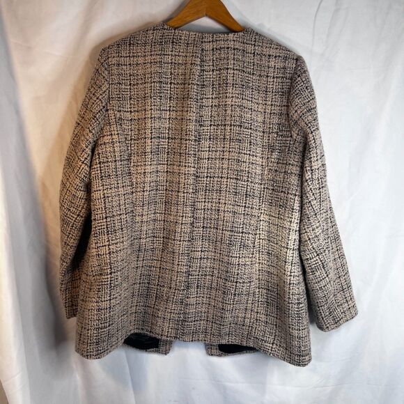 Linea by Louis Dell'Olio Single Breasted Tweed Career Blazer Jacket Size 18W - Picture 2 of 11